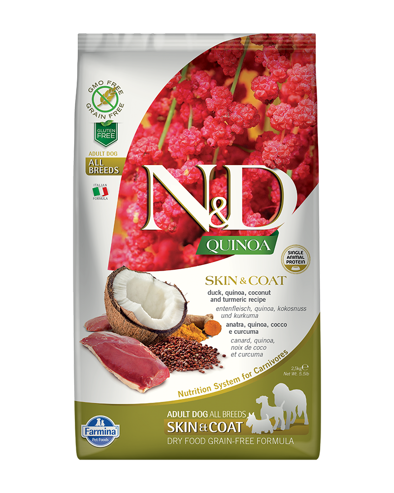 Farmina N&D Quinoa Skin & Coat Duck Mini Adult Dry Dog Food 5.5lb