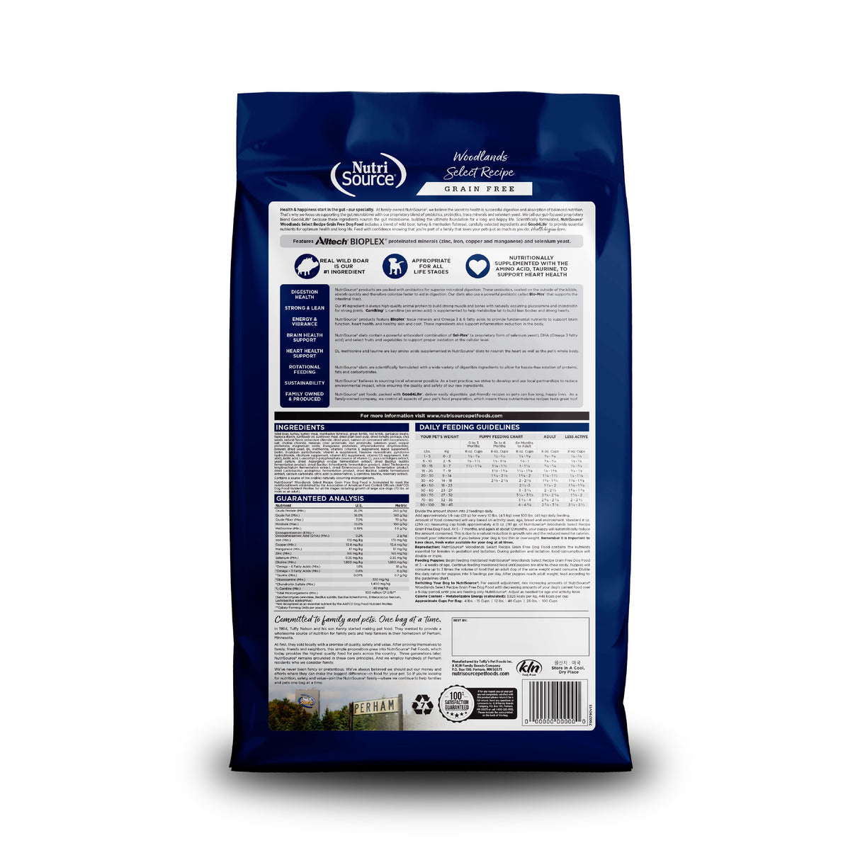 NutriSource Grain Free Woodlands Select Dry Dog Food 26lbs