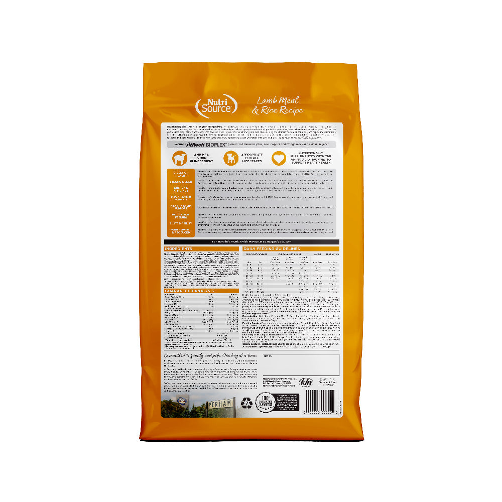 NutriSource Lamb & Rice Dry Dog Food