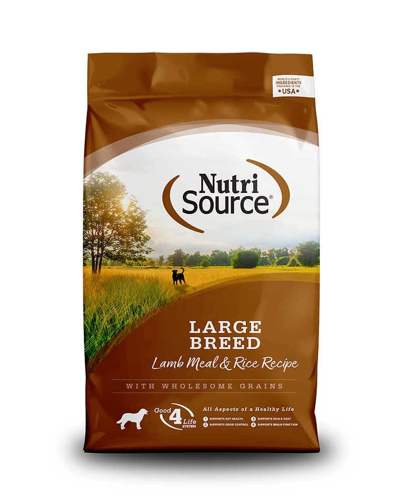 NutriSource Large Breed Lamb & Rice Dry Dog Food 26lb