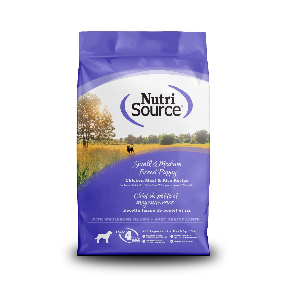 NutriSource Small & Medium Breed Puppy Chicken & Rice Dry Dog Food