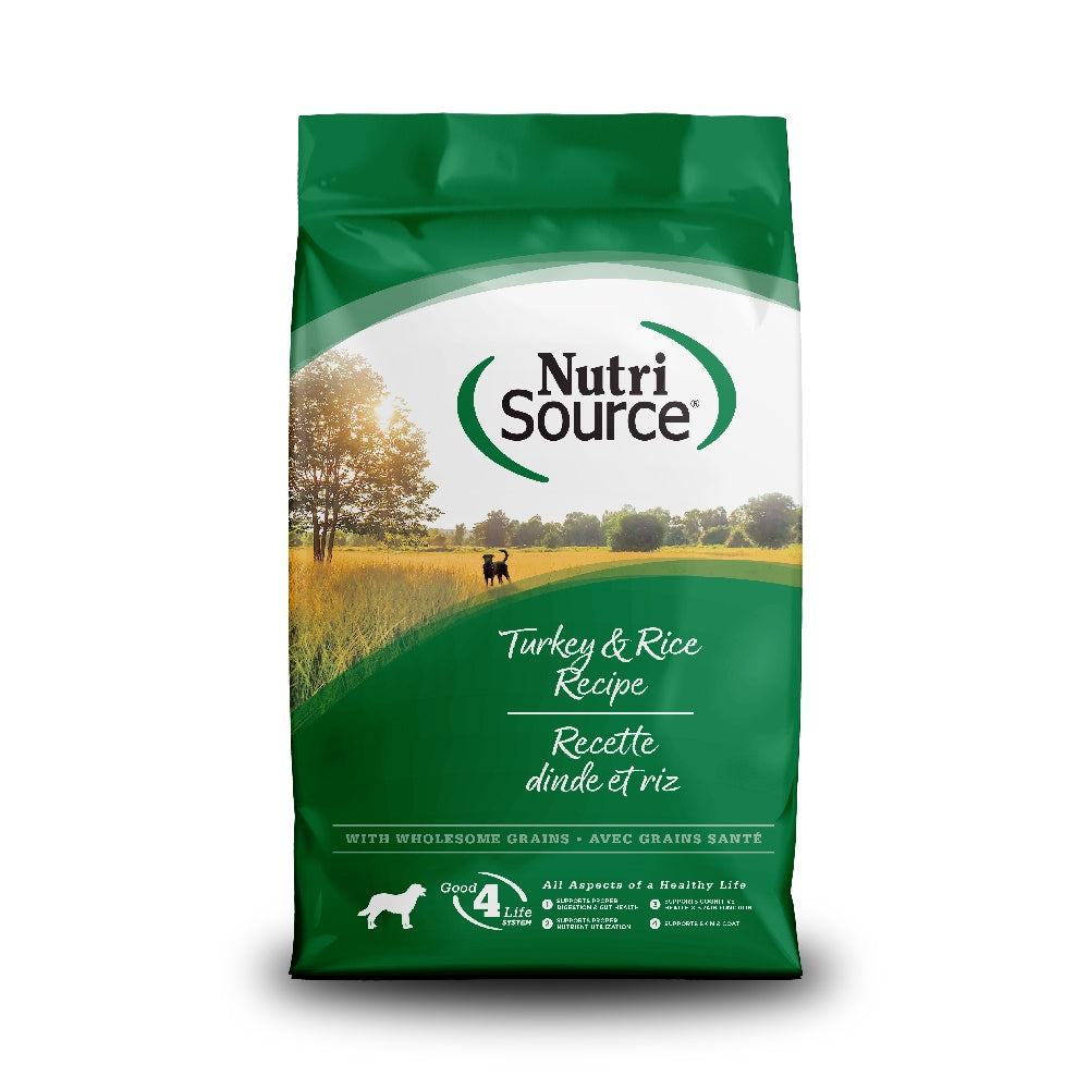 NutriSource Adult Turkey & Rice Dry Dog Food 26lb