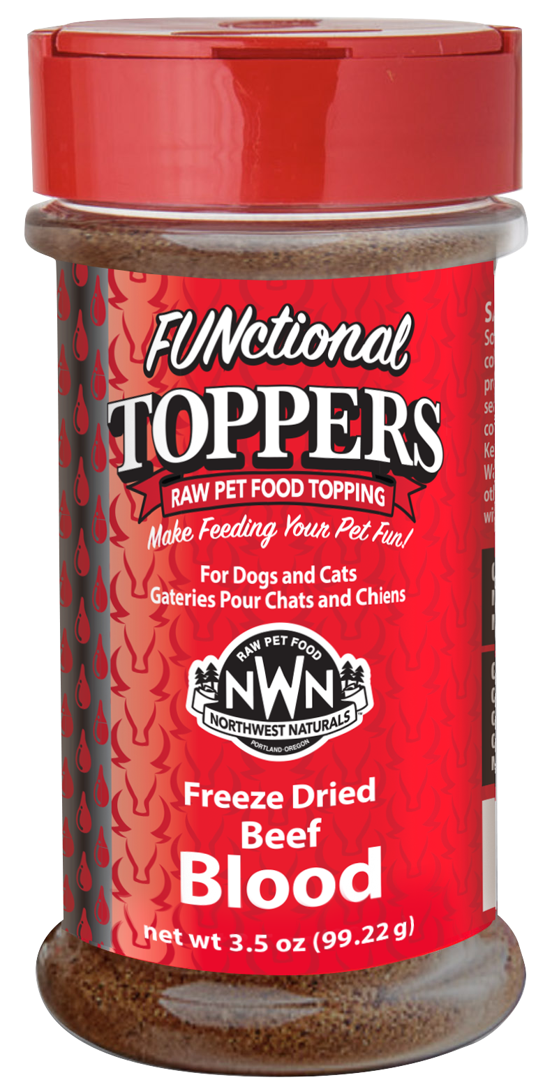 Northwest Naturals FUNctional Freeze-Dried Toppers Beef Blood 3.5oz