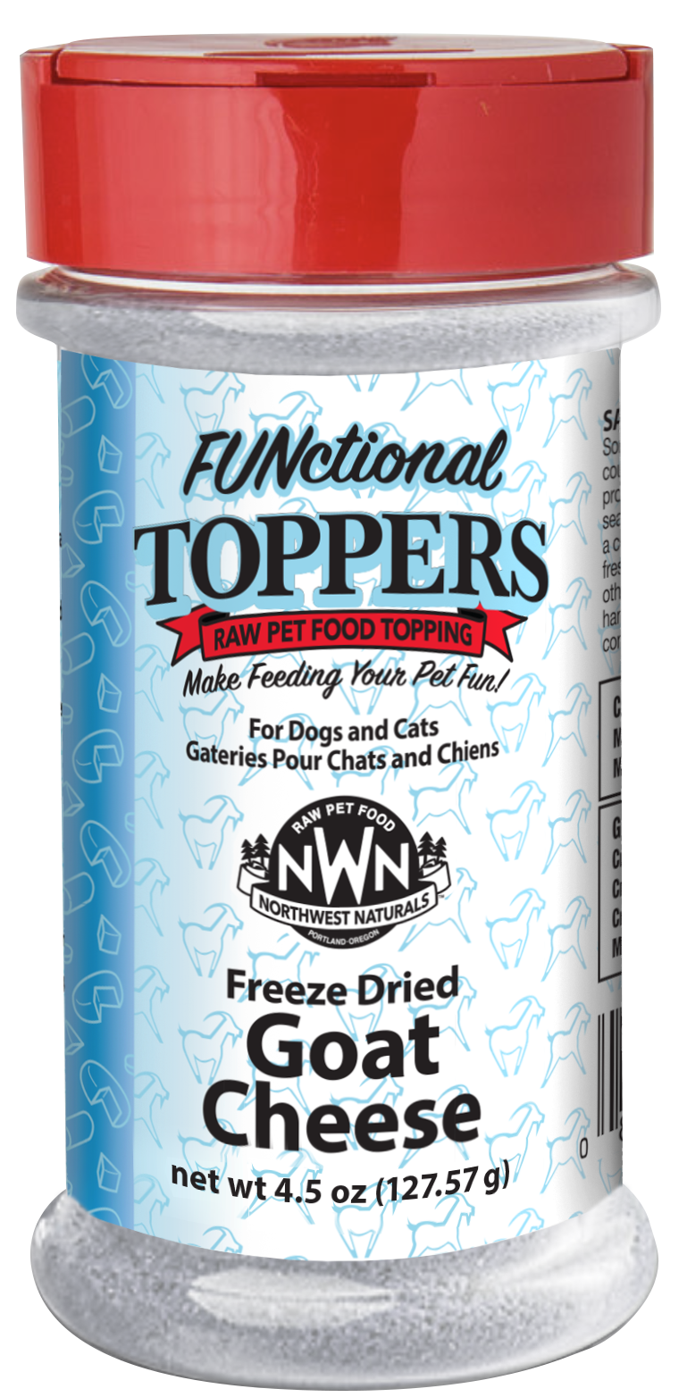 Northwest Naturals FUNctional Freeze-Dried Toppers Goat Cheese 4.5oz