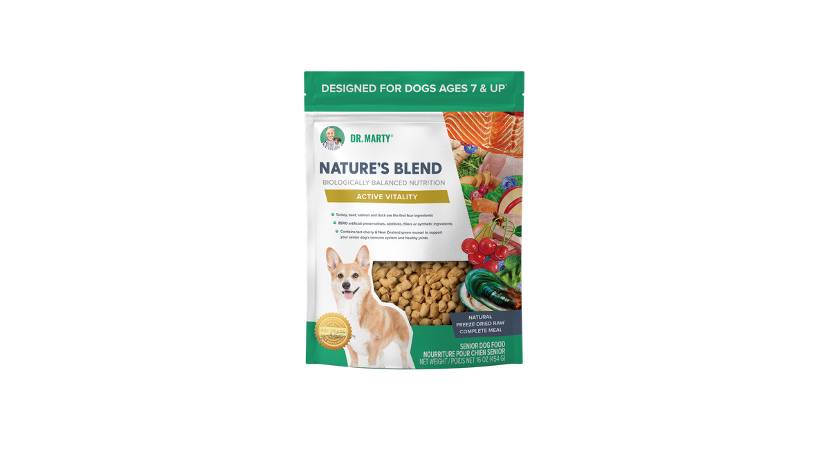 Dr. Marty FD Dog Nature's Blend Active Vitality Seniors 16oz