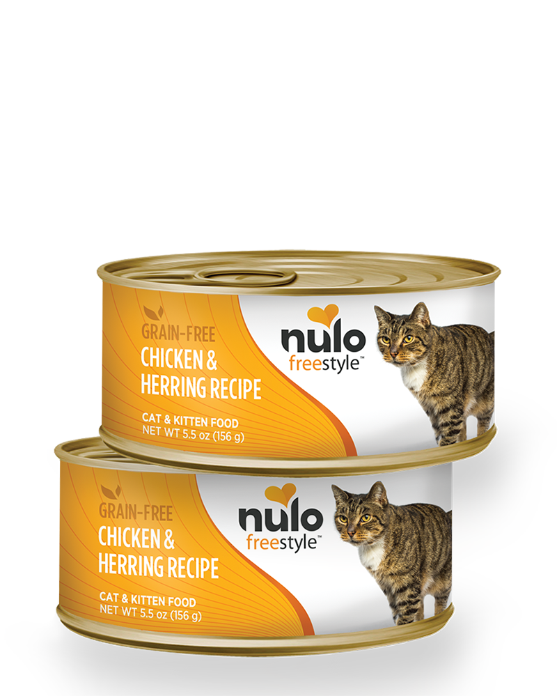 Nulo Freestyle Chicken & Herring Grain-Free Paté Wet Cat Food 5.5oz