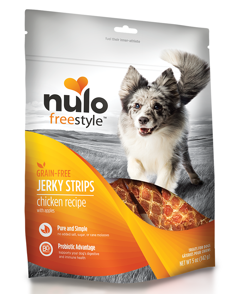 Nulo Freestyle Chicken & Apple Jerky Dog Treats 5oz