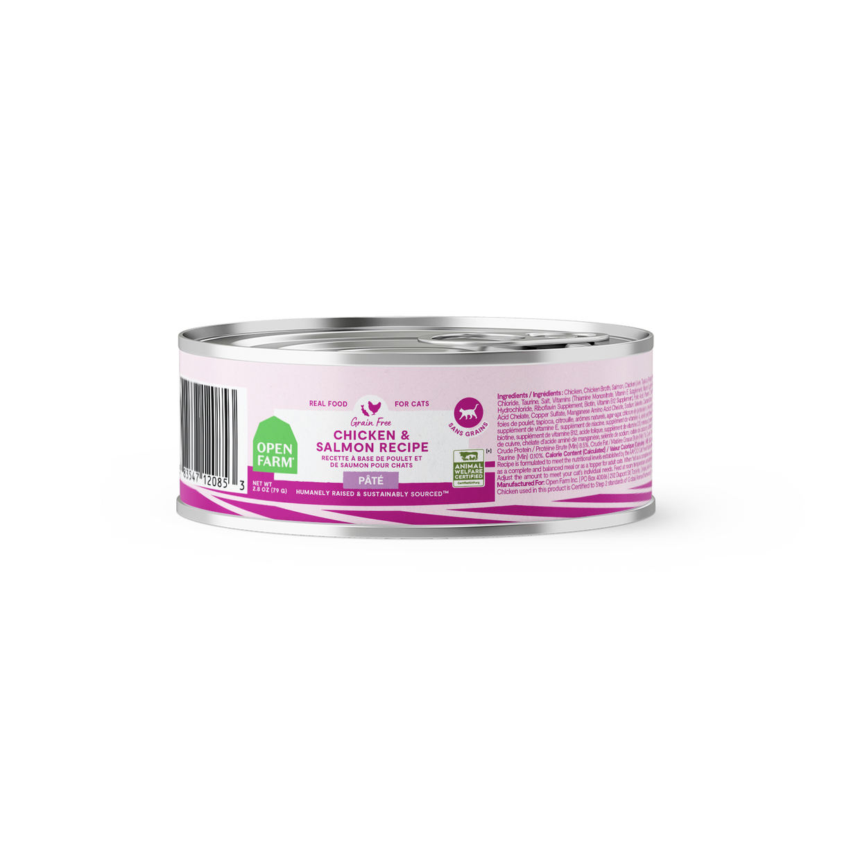 Open Farm Chicken & Salmon Pâté for Cats 2.8oz