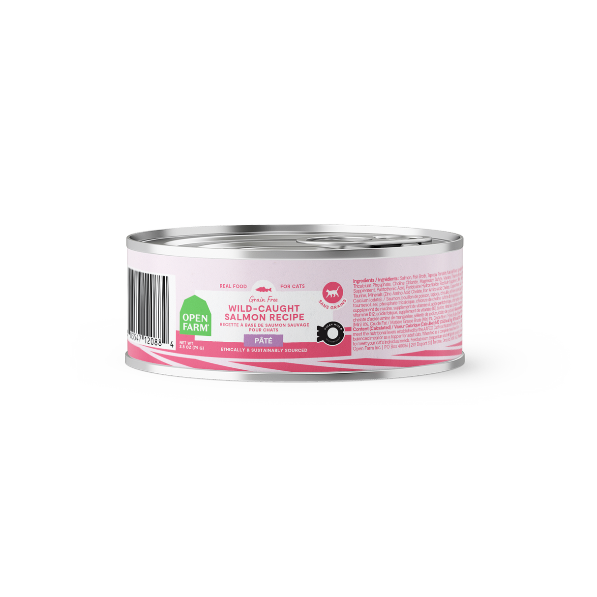 Open Farm Wild-Caught Salmon Pâté for Cats 2.8oz