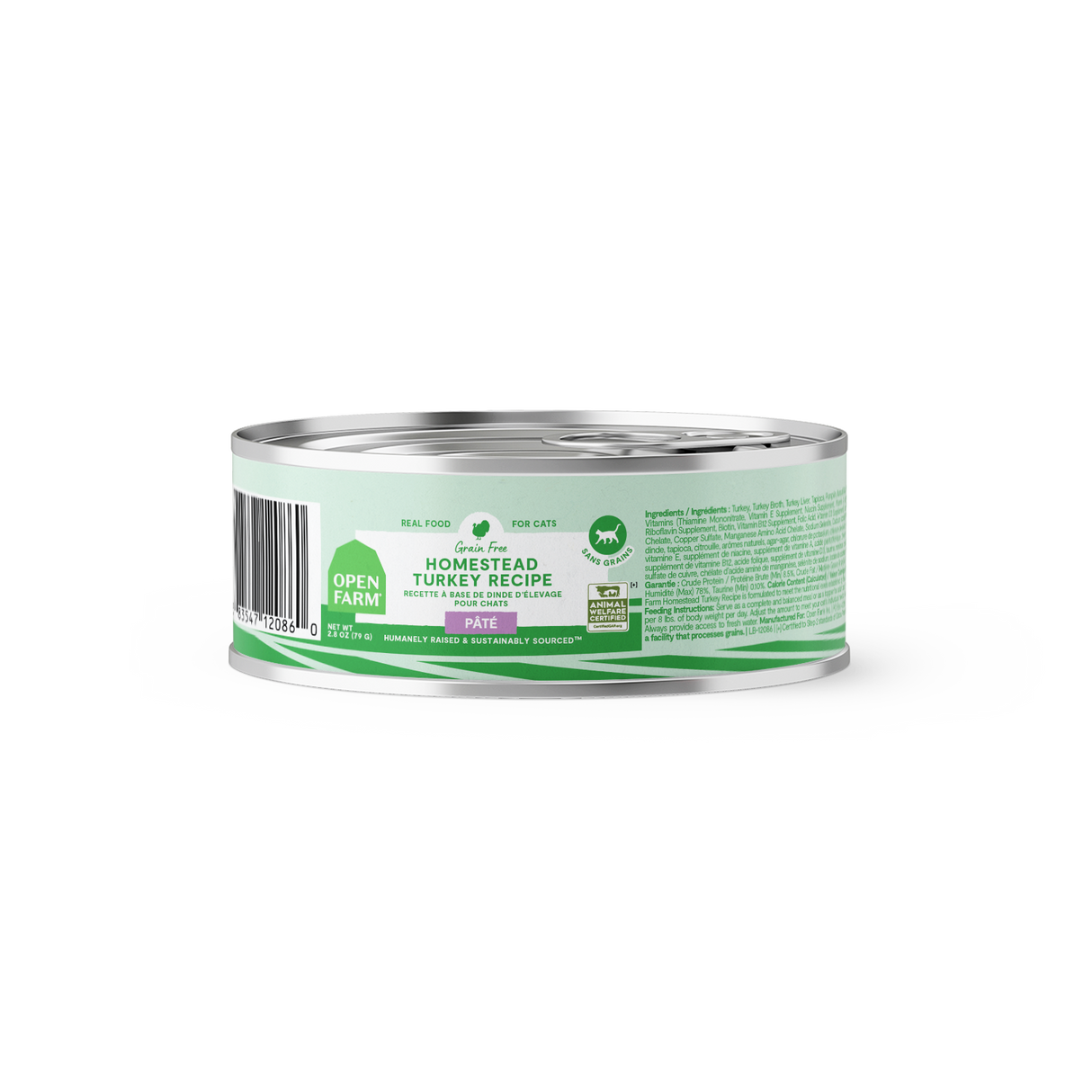 Open Farm Homestead Turkey Pâté for Cats 2.8oz