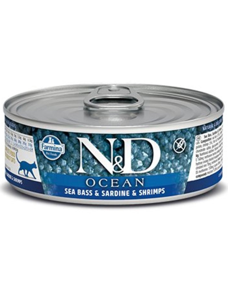 Farmina N&D Ocean Trout, Salmon & Shrimp Wet Cat Food 2.8oz