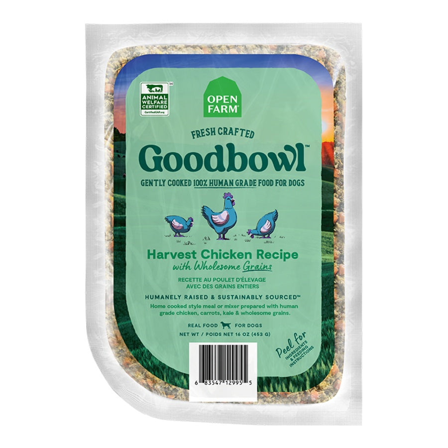 Open Farm Goodbowl Gently Cooked Harvest Chicken & Brown Rice Dog Food 16oz