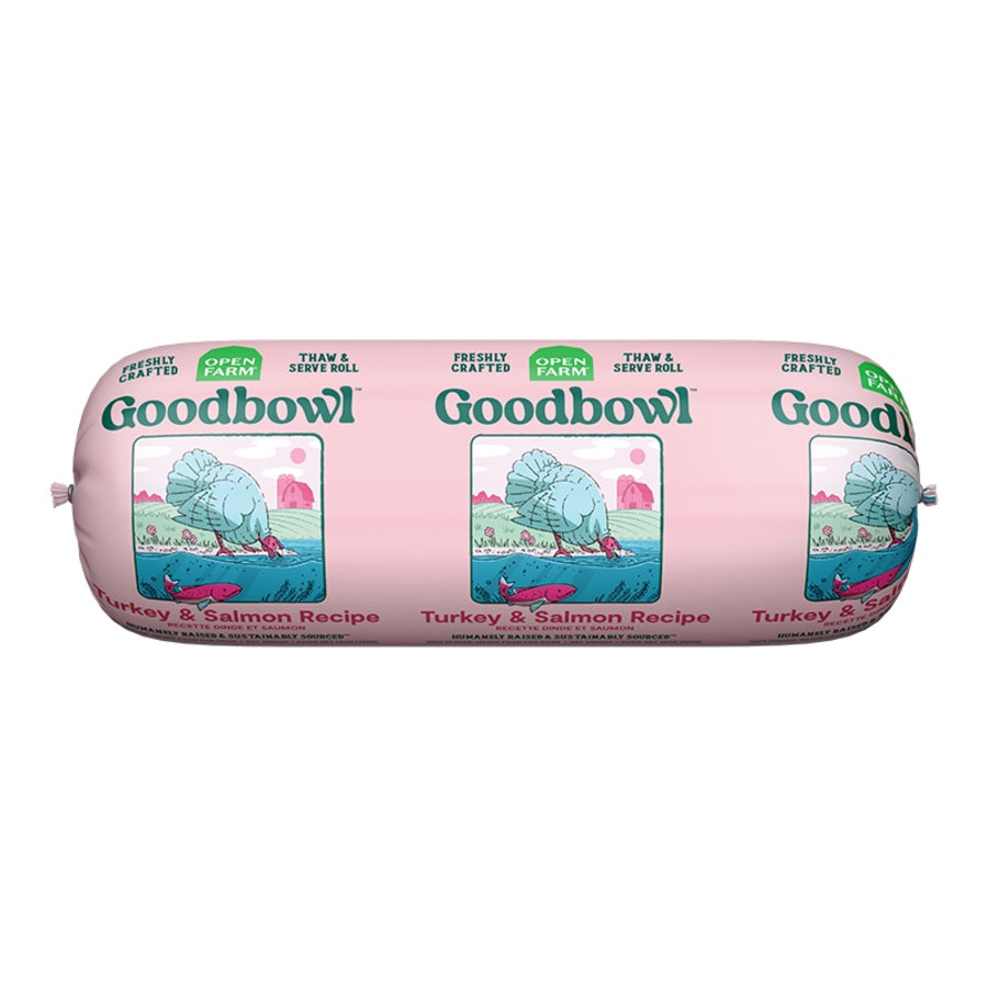 Open Farm Goodbowl Gently Cooked Roll Turkey, Salmon & Brown Rice Dog Food 28oz