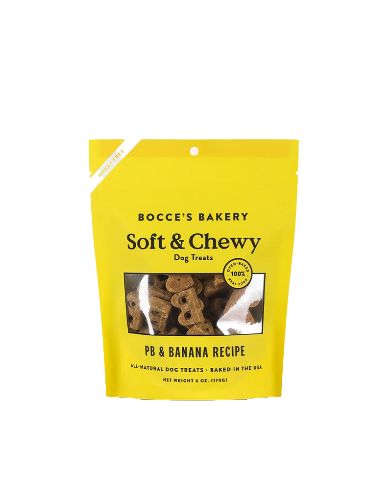 Bocce's Bakery Soft & Chewy PB & Banana Dog Treats 6oz