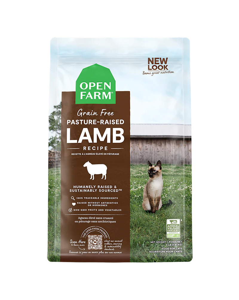 Open Farm Pasture-Raised Lamb Dry Cat Food 8lb