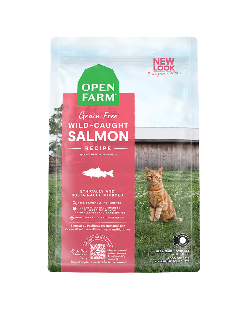 Open Farm  Wild-Caught Salmon Dry Cat Food 4lb