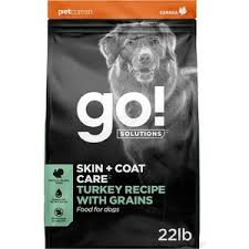GO! Solutions Skin + Coat Care Turkey with Grains Dry Dog Food