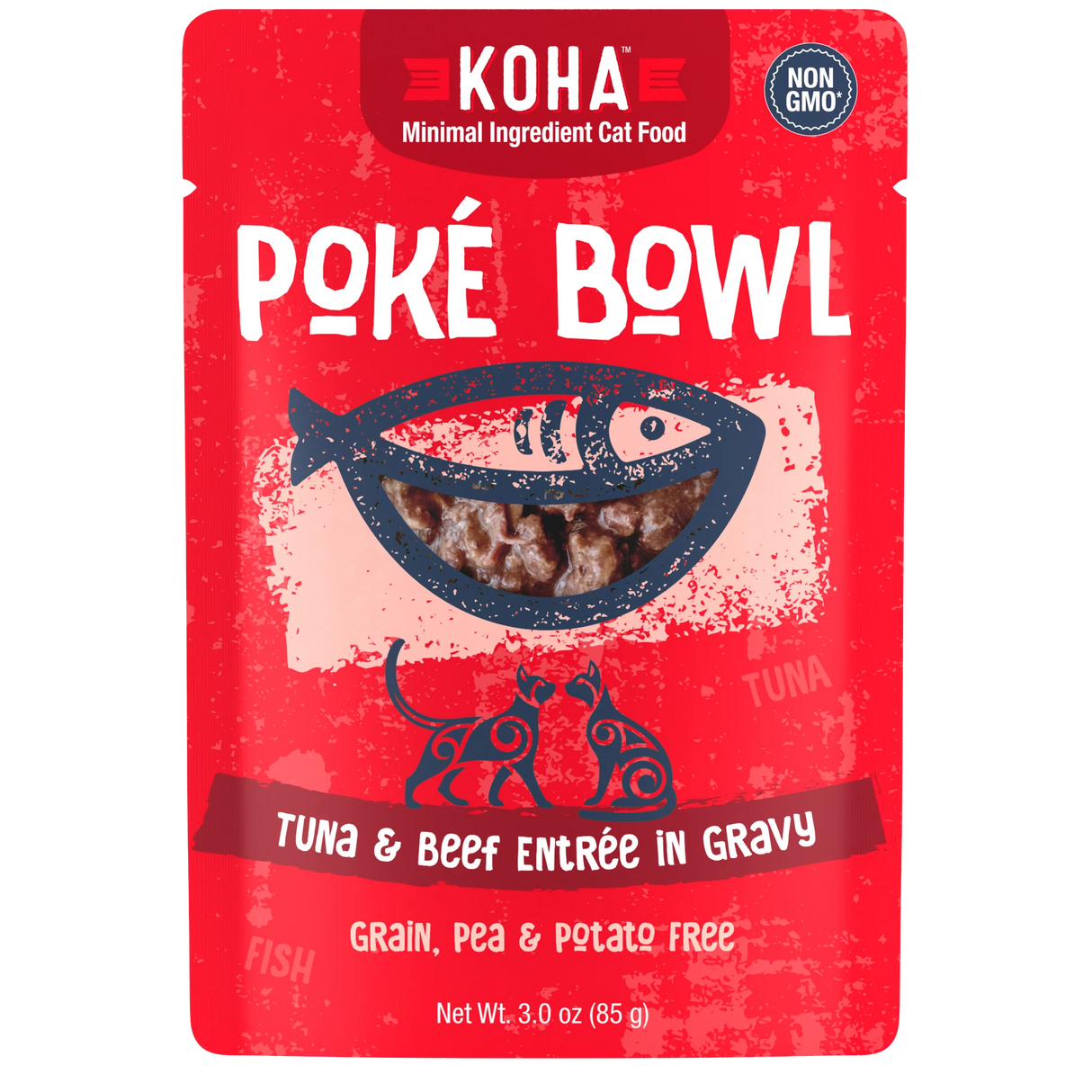 Koha Poke Bowl Tuna & Beef Pouch 3oz