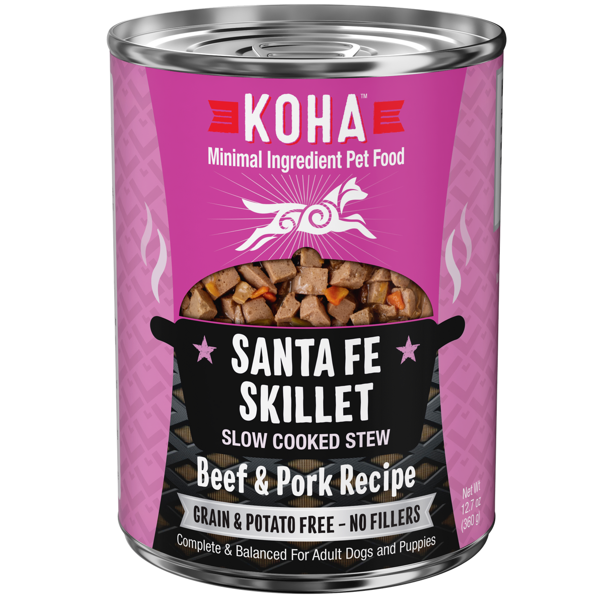 Koha Santa Fe Skillet Slow Cooked Stew Wet Dog Food 12.7oz