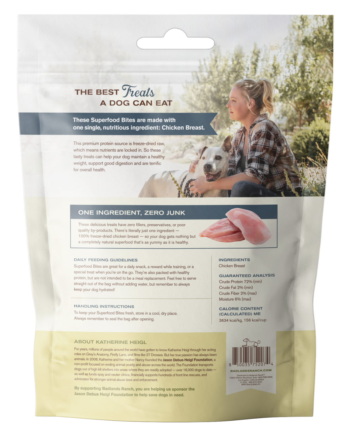 Badlands Ranch Superfood Bites 100% Chicken Breast Treats 4oz