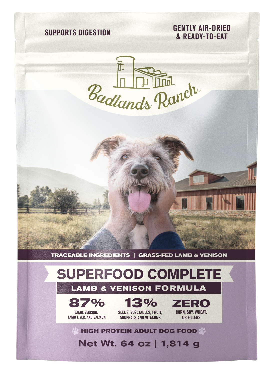Badlands Ranch Superfood Complete Lamb & Vension 64oz