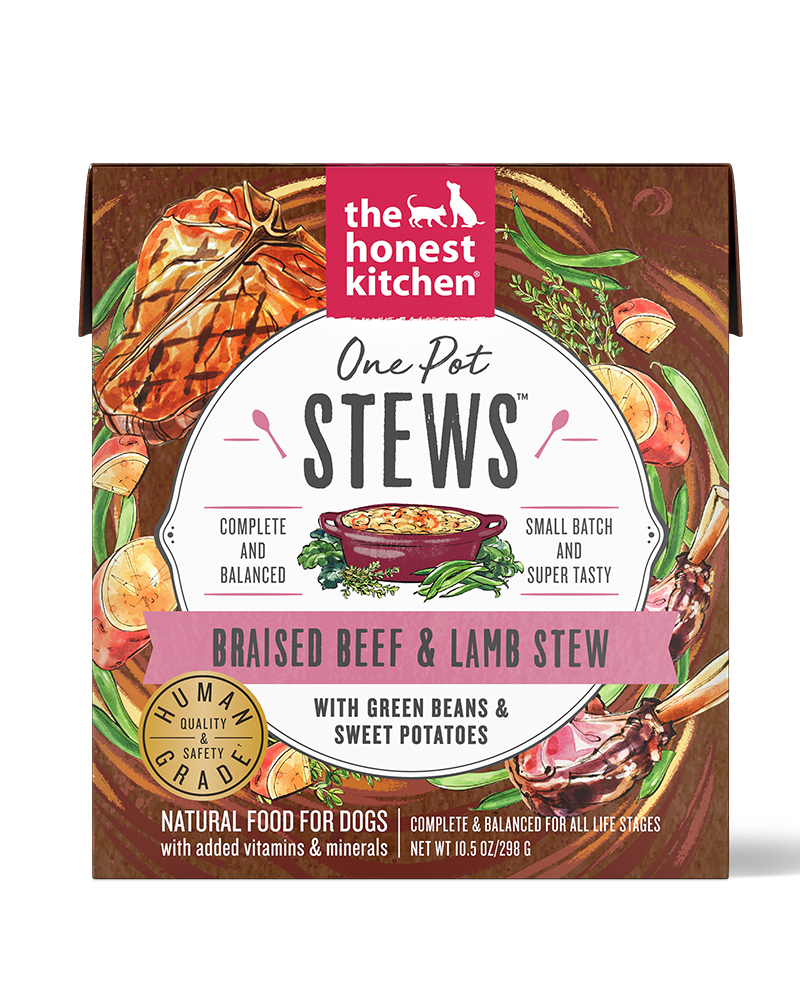 The Honest Kitchen One Pot Stew - Braised Beef & Lamb Wet Dog Food 10.5oz