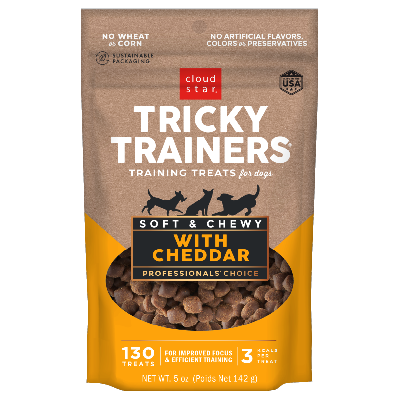 Cloud Star Tricky Trainers Soft & Chewy Cheddar Dog Treats 14oz