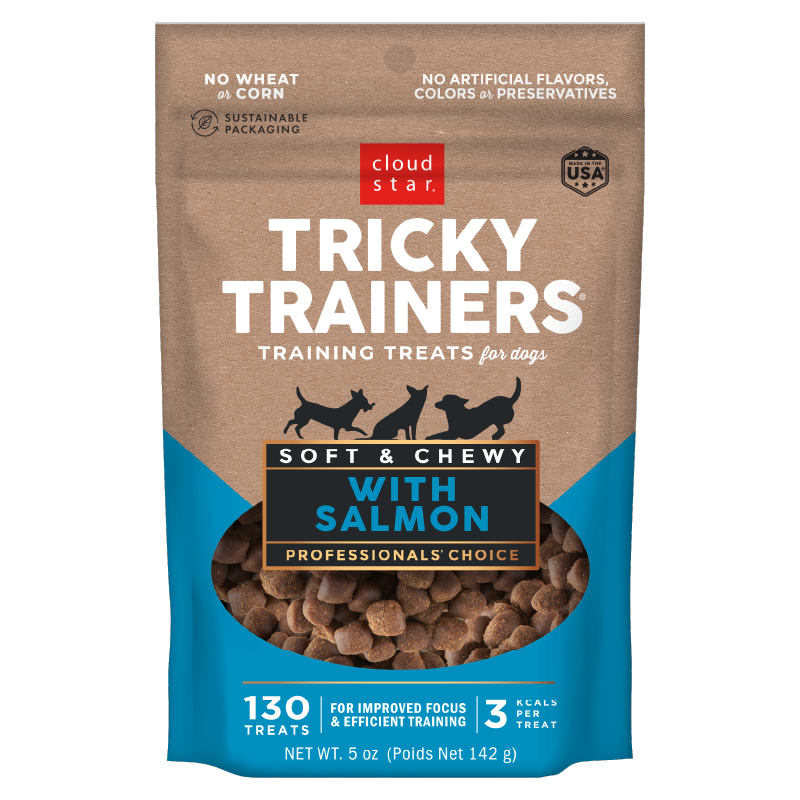 Cloud Star Tricky Trainers Soft & Chewy Salmon Dog Treats 5oz