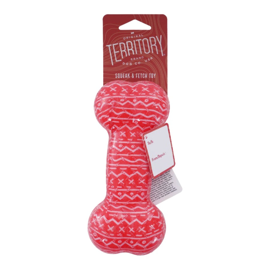 Territory Holiday Chew Bone Dog Toy