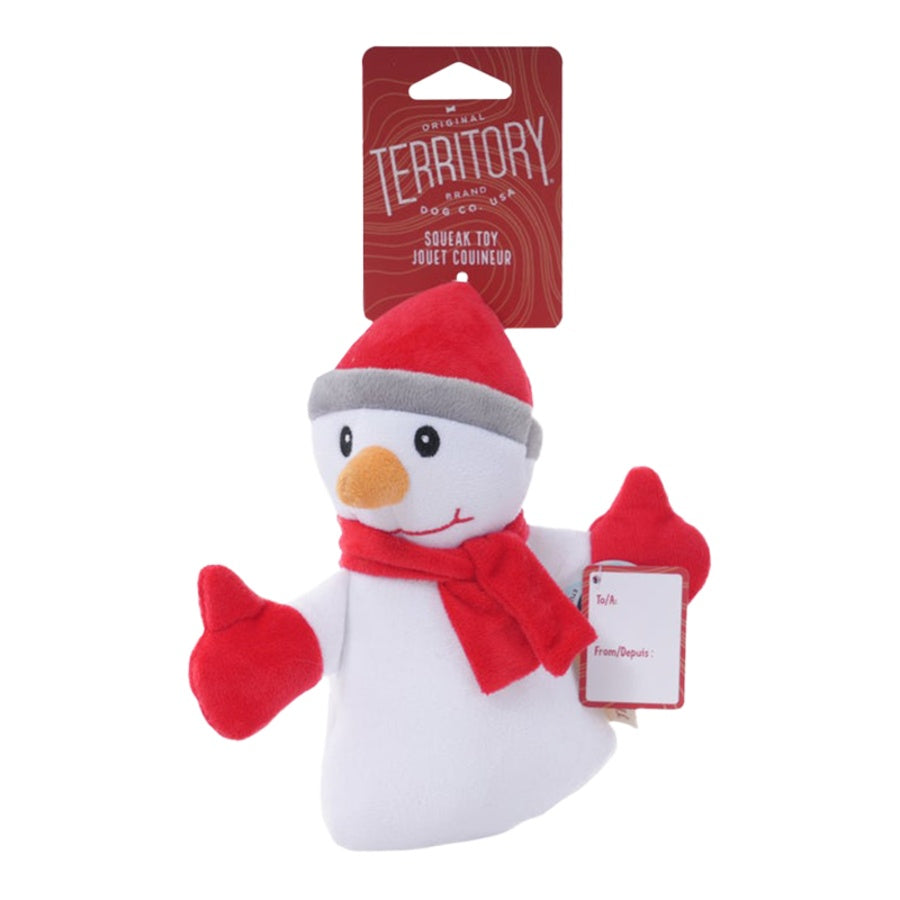 Territory Holiday Snowman Dog Plush