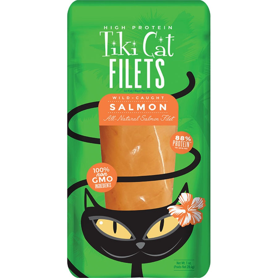 Tiki Cat Salmon Filet Grain-Free Cat Treat 1oz