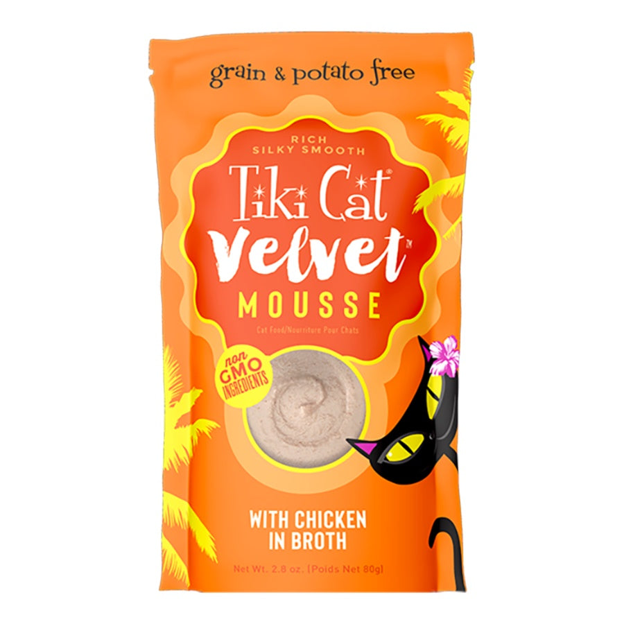 Tiki Cat Velvet Mousse Chicken Wet Cat Food Pouch 2.8oz