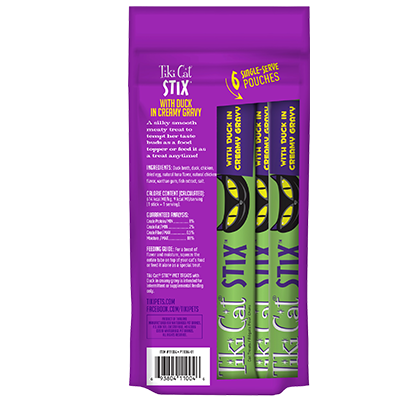 Tiki Cat Stix Duck Wet Cat Treats 3oz 6-Pack