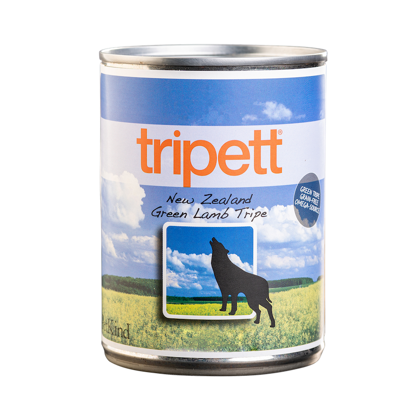 Tripett Wet Dog Food New Zealand Green Lamb Tripe 12oz