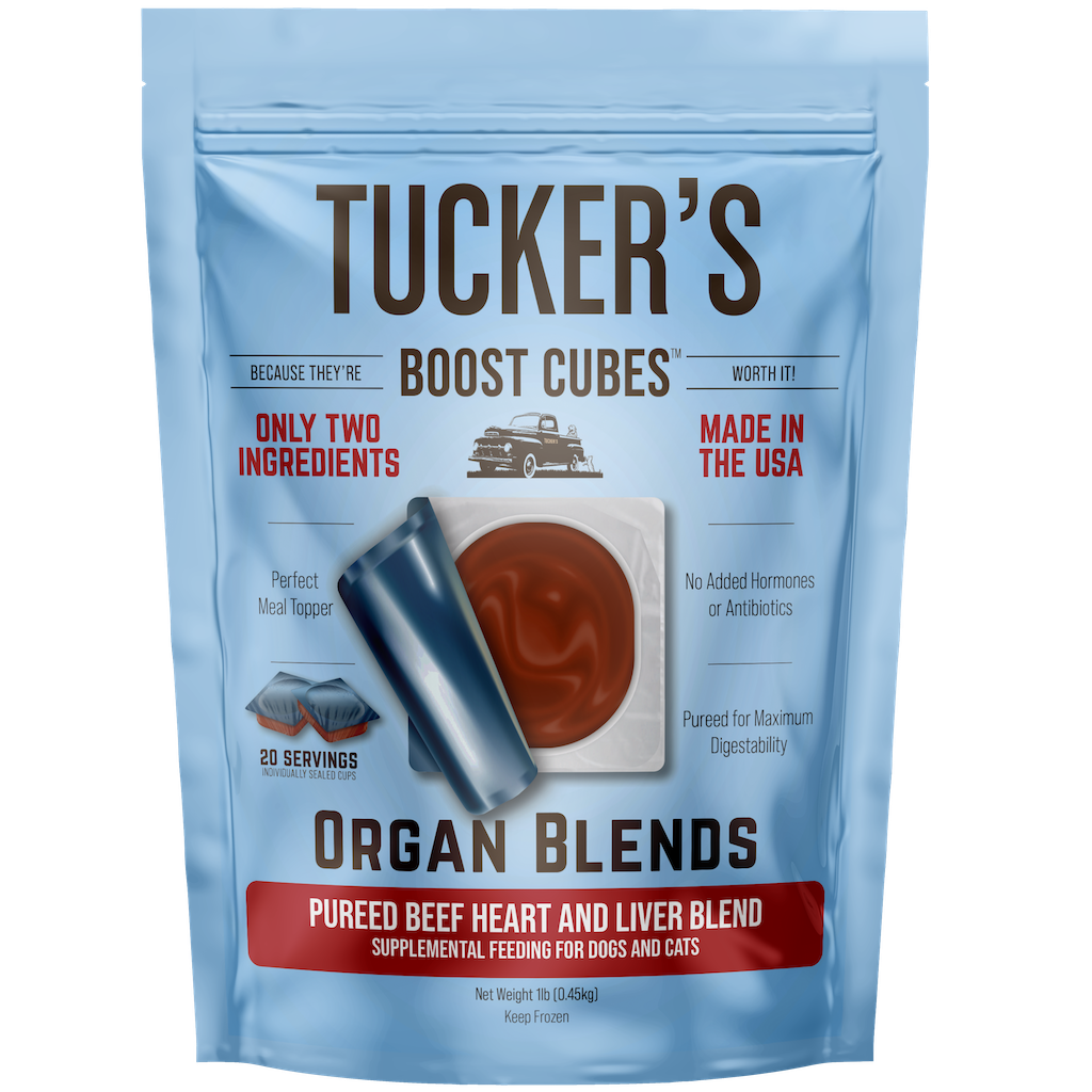 Tucker's Raw/Frozen Beef Heart & Liver Boost Cube 1lb