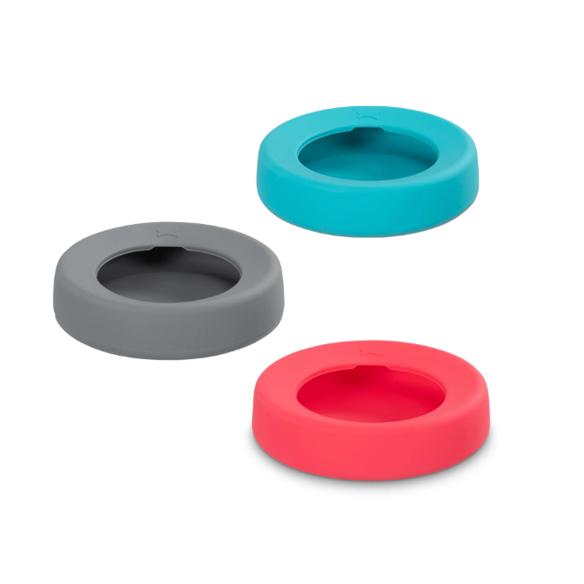 Messy Mutts Silicone Non-Spill Travel Bowl for Dogs