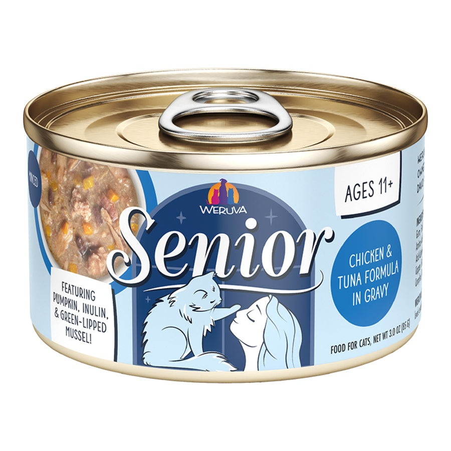 Weruva Senior Chicken & Tuna in Gravy Wet Cat Food 3oz