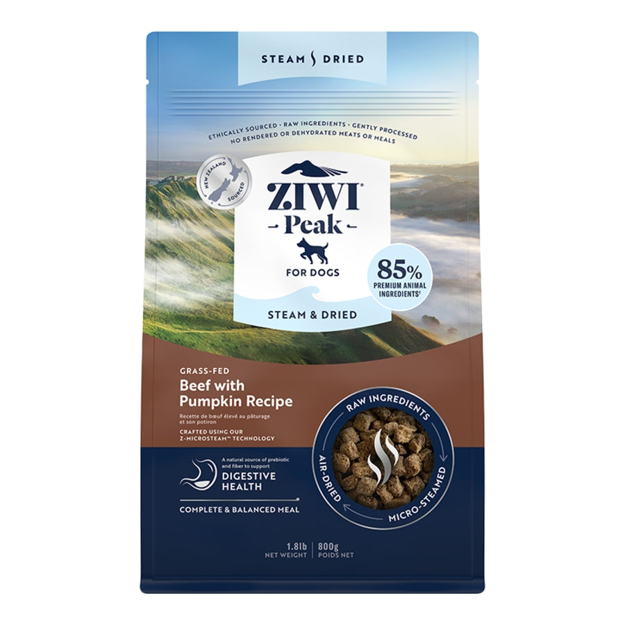 ZIWI® Peak Steam-Dried Beef with Pumpkin Dog Food