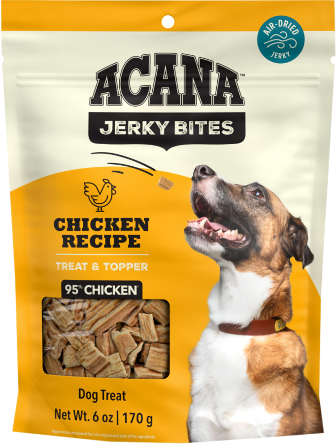Acana Jerky Bites Chicken Grain-Free High-Protein Jerky Dog Treats - 6oz