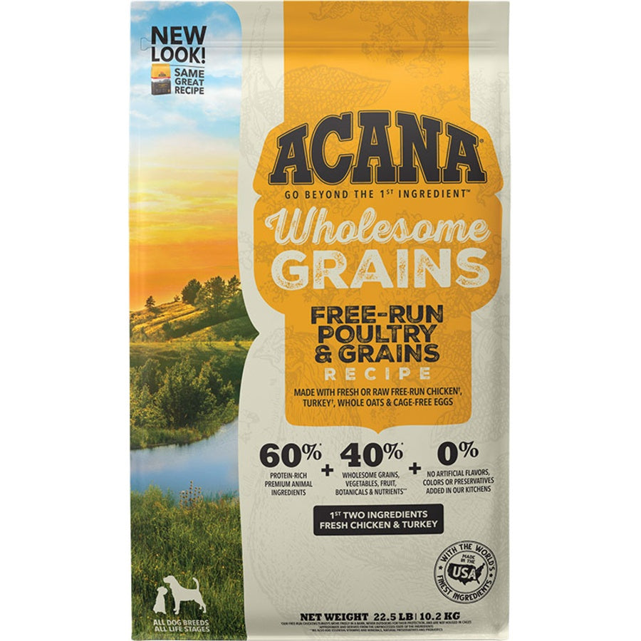Acana Wholesome Grains Free-Run Poultry Dry Dog Food