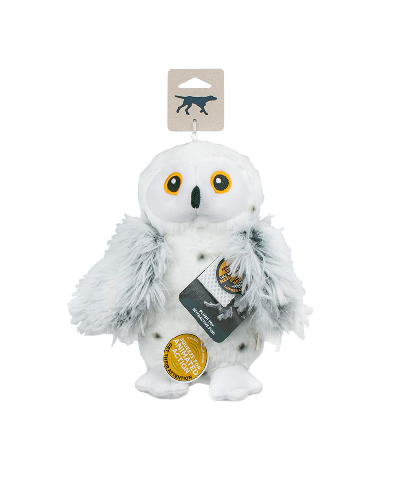 Tall Tails Animated Snow Owl Dog Toy