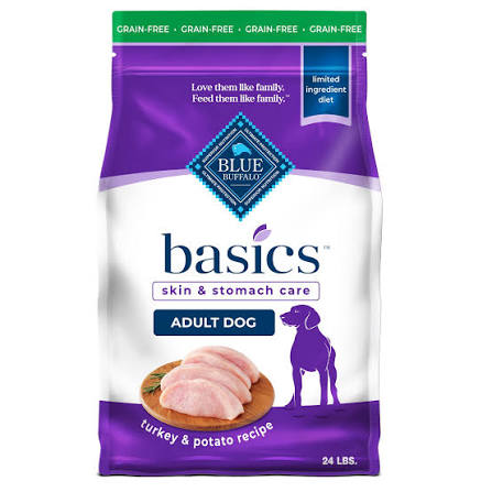 Blue Buffalo Basics Skin & Stomach Care Turkey & Potato Recipe Adult Dry Dog Food