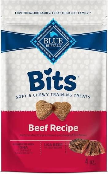 Blue Buffalo Bits Tender Beef Recipe Soft & Chewy Training Dog Treats - 4oz