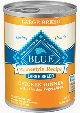 Blue Buffalo Homestyle Recipe Large Breed Chicken Dinner with Vegetables Wet Dog Food 12.5oz