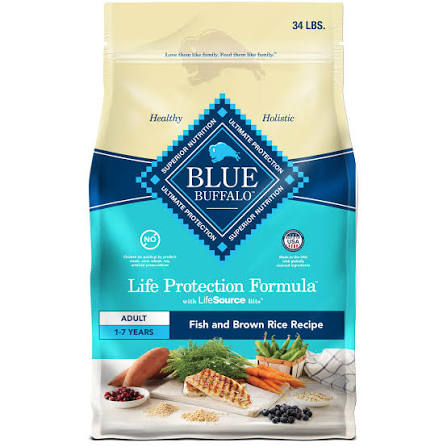 Blue Buffalo Life Protection Fish & Brown Rice Recipe Adult Dry Dog Food