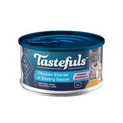 Blue Buffalo Tastefuls Morsels Chicken Entree in Sauce Wet Cat Food for Adult Cats - 5.5oz