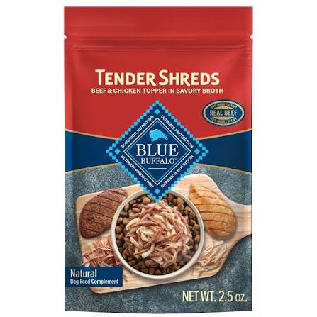 Blue Buffalo Tender Sheds Beef & Chicken Topper Wet Dog Food 2.5oz