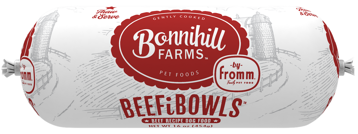Fromm Gently Cooked Bonnihill Farms Beefibowl Beef Frozen Dog Food 1lb