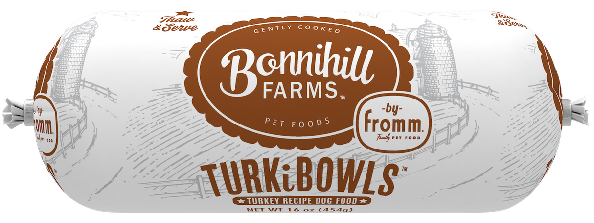 Fromm Gently Cooked Bonnihill Farms Turkibowl Turkey Recipe Frozen Dog Food 1lb