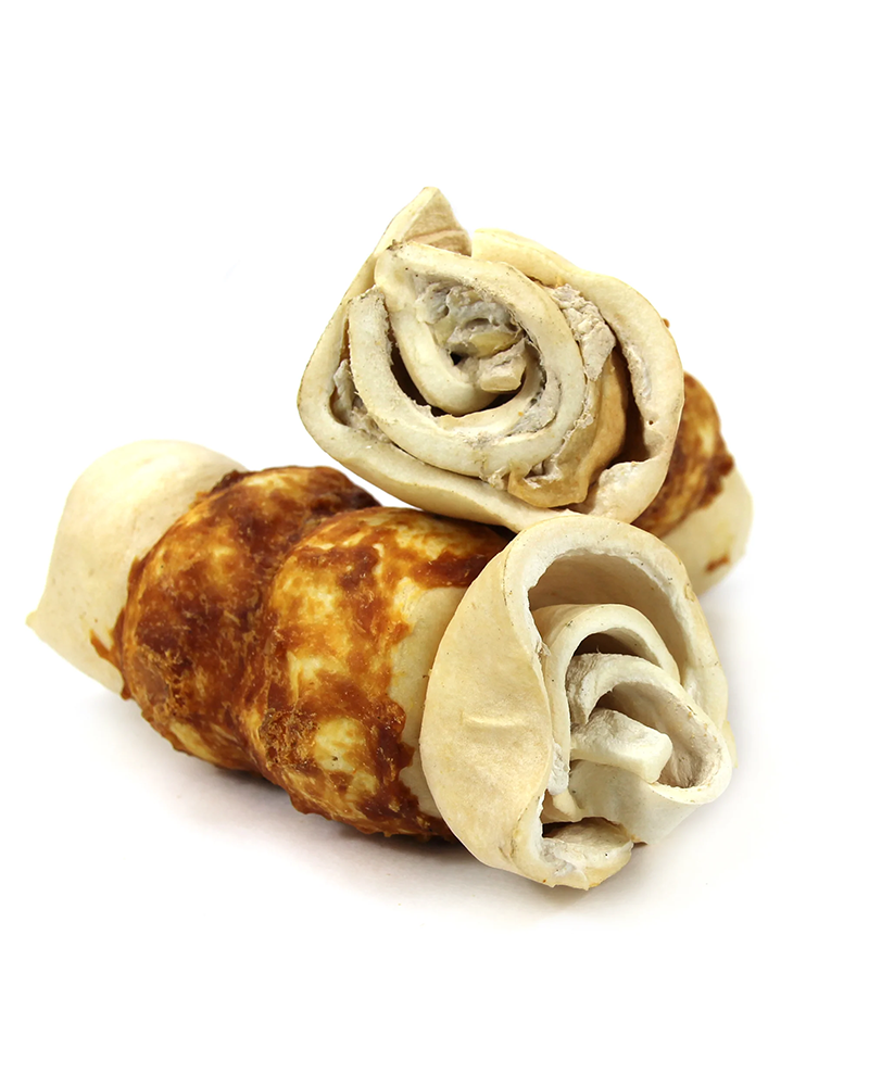 Tuesday's Natural Dog Company 5-6" Chicken Basted  Beef Cheek Roll Dog Chew